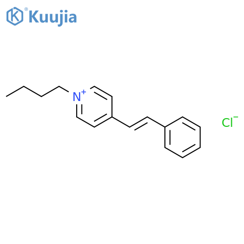 PYRIDINIUM, 1-BUTYL-4-[(1E)-2-PHENYLETHENYL]-, CHLORIDE structure