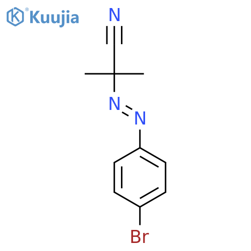 Propanenitrile, 2-[(4-bromophenyl)azo]-2-methyl- structure