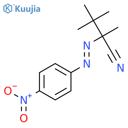 Butyronitrile, 2,3,3-trimethyl-2-(4-nitrophenyldiazenyl)- structure