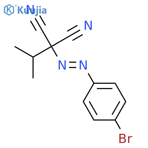 PROPANEDINITRILE, [(4-BROMOPHENYL)AZO](1-METHYLETHYL)- structure