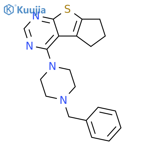 12-(4-benzylpiperazin-1-yl)-7-thia-9,11-diazatricyclo6.4.0.0^{2,6}dodeca-1(8),2(6),9,11-tetraene structure