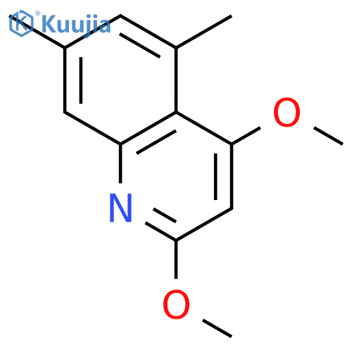 Quinoline, 2,4-dimethoxy-5,7-dimethyl- structure