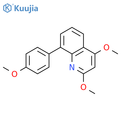 QUINOLINE, 2,4-DIMETHOXY-8-(4-METHOXYPHENYL)- structure