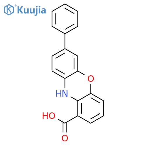 10H-PHENOXAZINE-1-CARBOXYLIC ACID, 7-PHENYL- structure