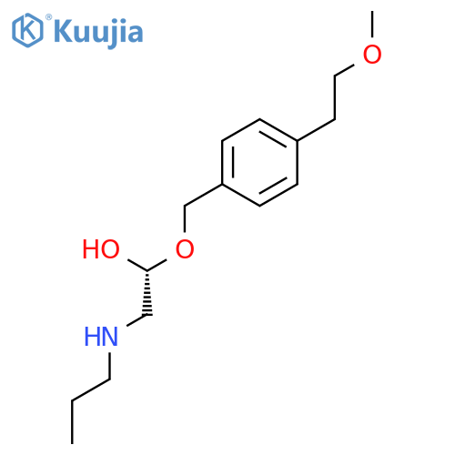 Ethanol, 1-[[4-(2-methoxyethyl)phenyl]methoxy]-2-(propylamino)-, (1R)- structure