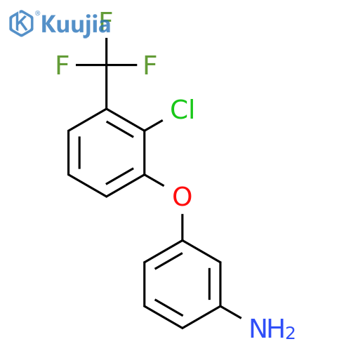 BENZENAMINE, 3-[2-CHLORO-3-(TRIFLUOROMETHYL)PHENOXY]- structure