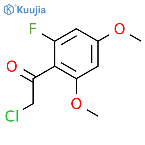 2-Chloro-1-(2-fluoro-4,6-dimethoxyphenyl)ethan-1-one structure