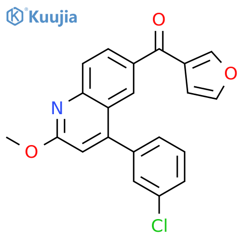 METHANONE, [4-(3-CHLOROPHENYL)-2-METHOXY-6-QUINOLINYL]-3-FURANYL- structure