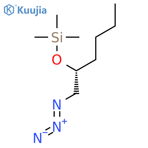Silane, [[(1R)-1-(azidomethyl)pentyl]oxy]trimethyl- structure