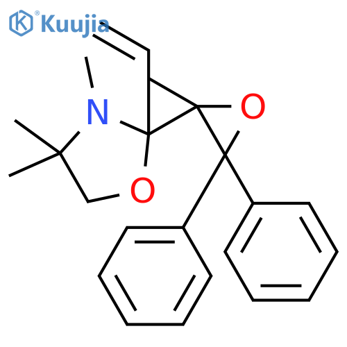 Oxazolidine, 2-ethenyl-3,4,4-trimethyl-2-(2-methyl-3,3-diphenyloxiranyl)- structure