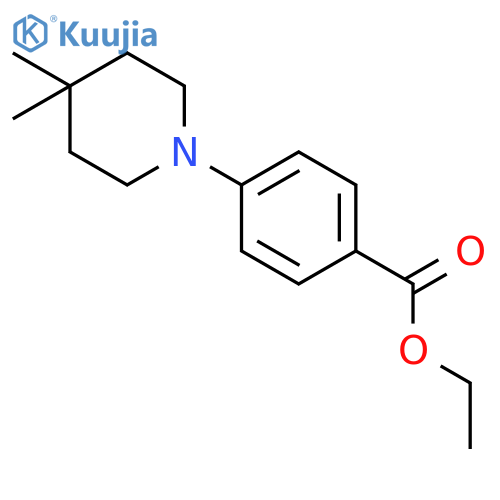 Ethyl 4-(4,4-dimethylpiperidin-1-yl)benzoate structure