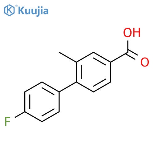 4-(4-Fluorophenyl)-3-methylbenzoic acid structure