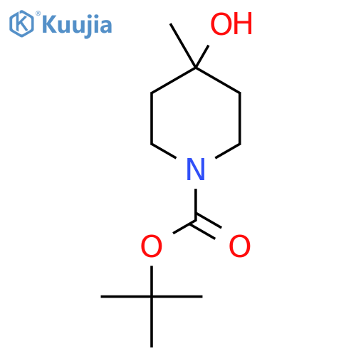 tert-butyl 4-hydroxy-4-methylpiperidine-1-carboxylate structure