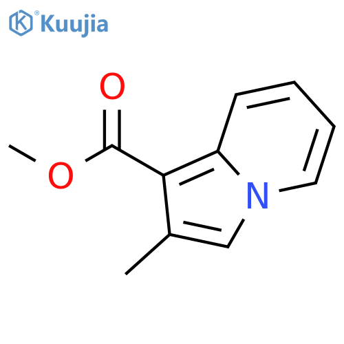 1-Indolizinecarboxylic acid, 2-methyl-, methyl ester structure
