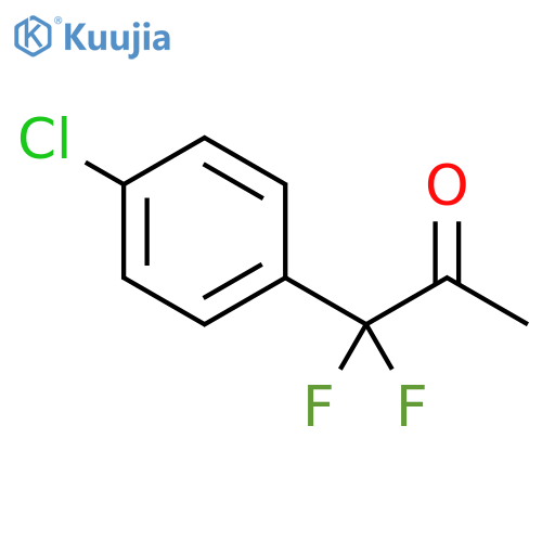 1-(4-chlorophenyl)-1,1-difluoropropan-2-one structure