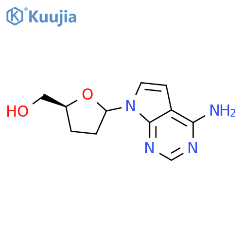 7-Deaza-2',3'-dideoxyadenosine structure