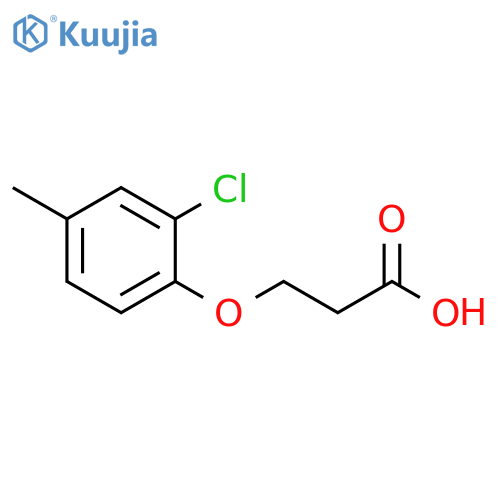 3-(2-chloro-4-methylphenoxy)propanoic acid structure
