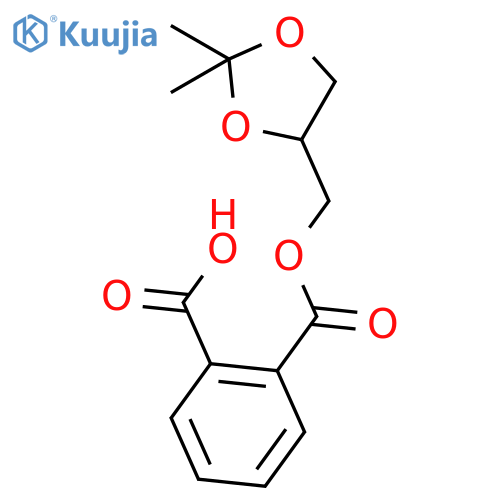 2-(((2,2-Dimethyl-1,3-dioxolan-4-yl)methoxy)carbonyl)benzoic acid structure