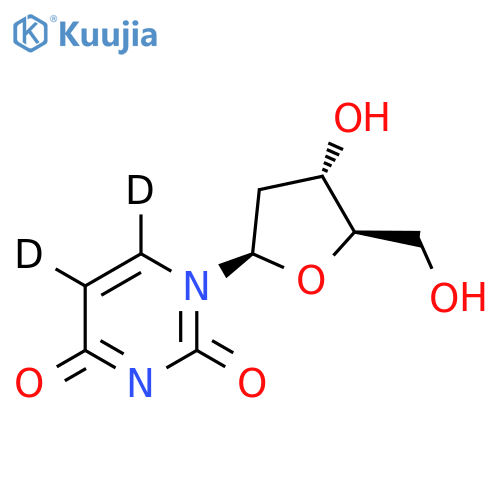 2'-deoxyuridine-5,6-d2 structure