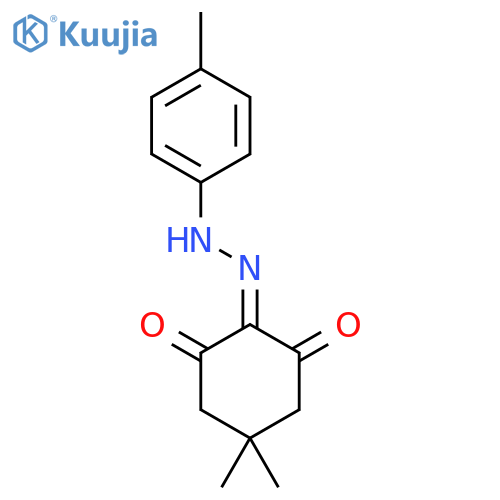 5,5-Dimethyl-2-[2-(4-methylphenyl)hydrazinylidene]cyclohexane-1,3-dione structure