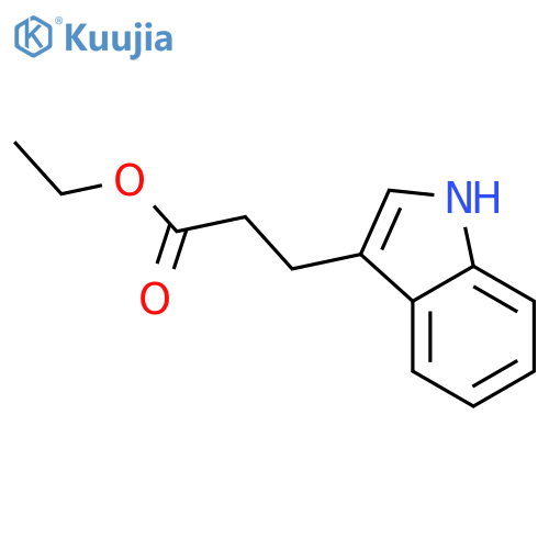 1H-Indole-3-propanoicacid, ethyl ester structure