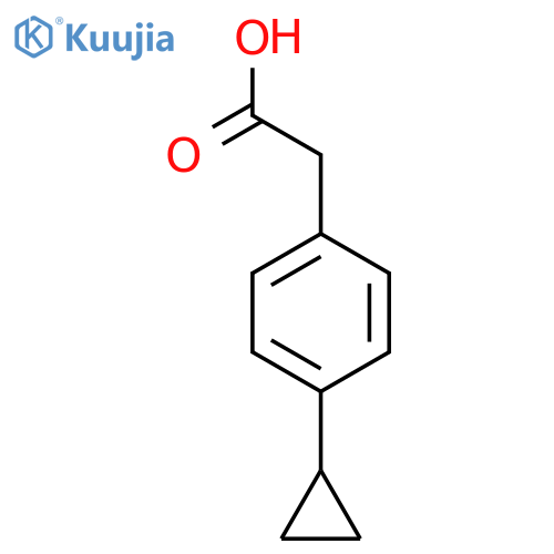 2-(4-Cyclopropylphenyl)acetic acid structure