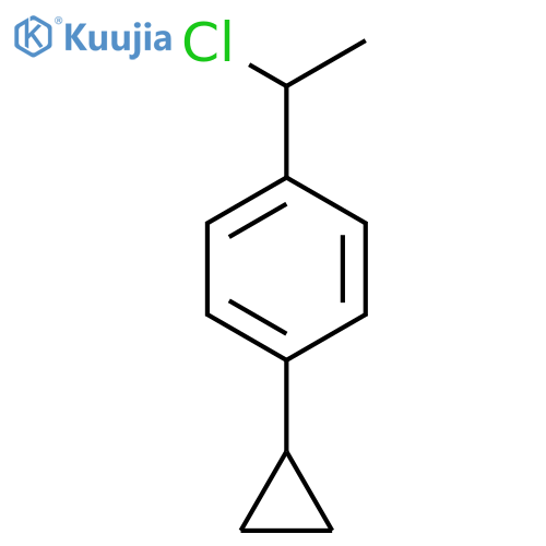 BENZENE, 1-(1-CHLOROETHYL)-4-CYCLOPROPYL- structure