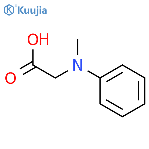 2-[methyl(phenyl)amino]acetic acid structure