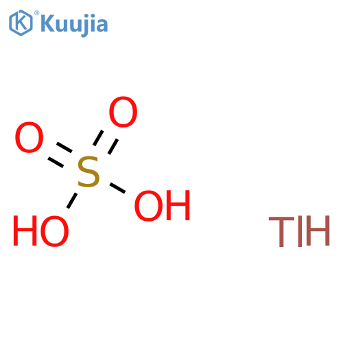 Sulfuric acid, thallium(1+) salt (2:3) (9CI) structure