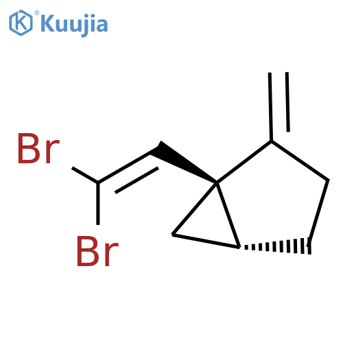 Bicyclo[3.1.0]hexane, 1-(2,2-dibromoethenyl)-2-methylene-, (1S,5R)- structure