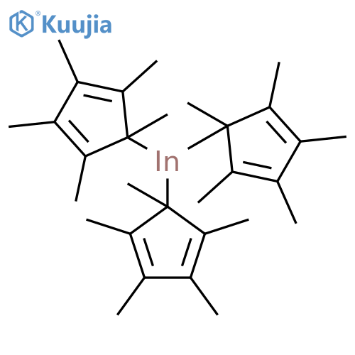 INDIUM, TRIS(1,2,3,4,5-PENTAMETHYL-2,4-CYCLOPENTADIEN-1-YL)- structure