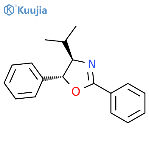 OXAZOLE, 4,5-DIHYDRO-4-(1-METHYLETHYL)-2,5-DIPHENYL-, (4R,5R)- structure