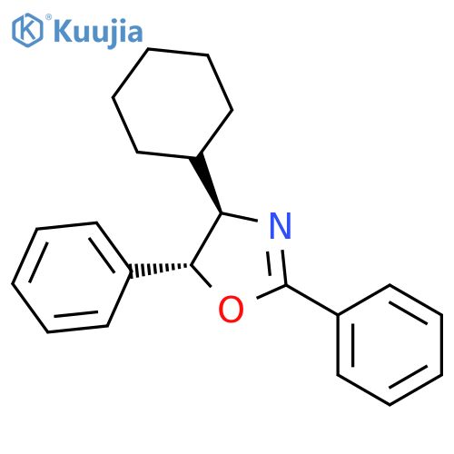 Oxazole, 4-cyclohexyl-4,5-dihydro-2,5-diphenyl-, (4R,5R)- structure