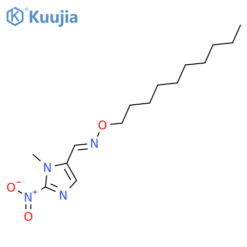 1H-IMIDAZOLE-5-CARBOXALDEHYDE, 1-METHYL-2-NITRO-, O-DECYLOXIME structure