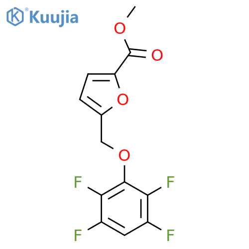 methyl 5-(2,3,5,6-tetrafluorophenoxy)methylfuran-2-carboxylate structure