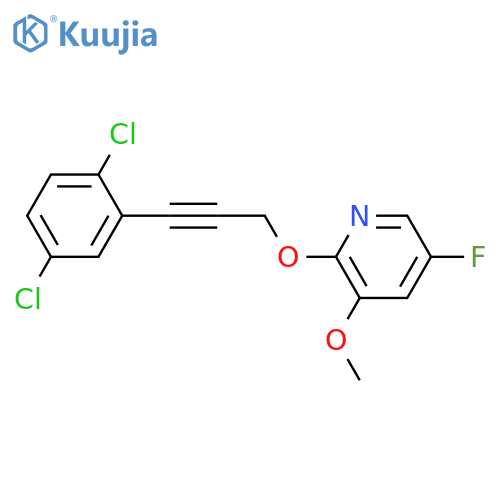 PYRIDINE, 2-[[3-(2,5-DICHLOROPHENYL)-2-PROPYNYL]OXY]-5-FLUORO-3-METHOXY- structure