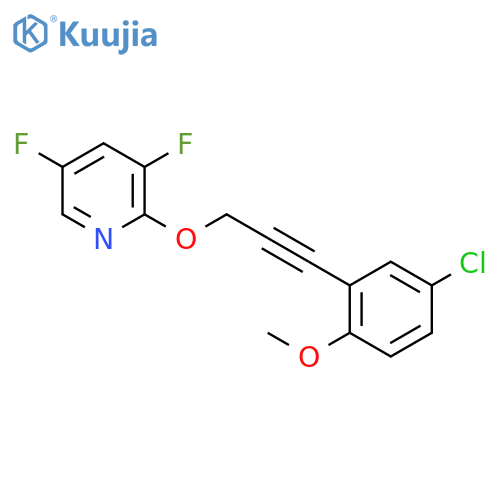 PYRIDINE, 2-[[3-(5-CHLORO-2-METHOXYPHENYL)-2-PROPYNYL]OXY]-3,5-DIFLUORO- structure