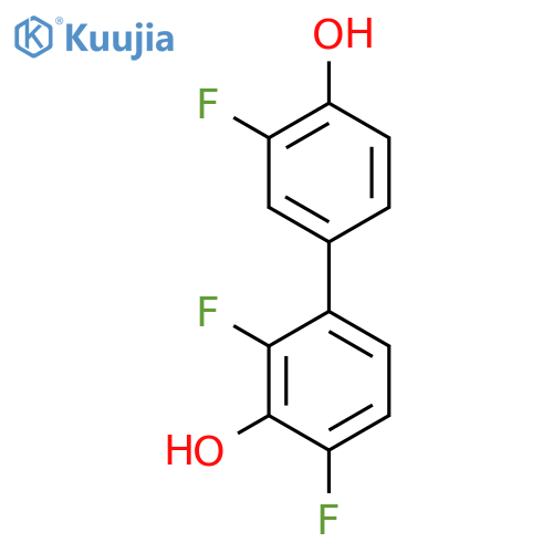 [1,1'-Biphenyl]-3,4'-diol, 2,3',4-trifluoro- structure