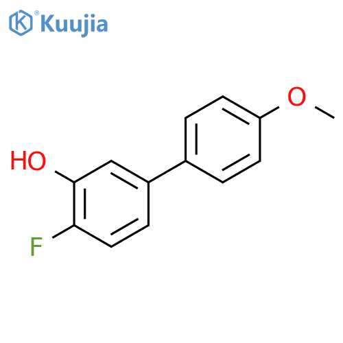 2-fluoro-5-(4-methoxyphenyl)phenol structure