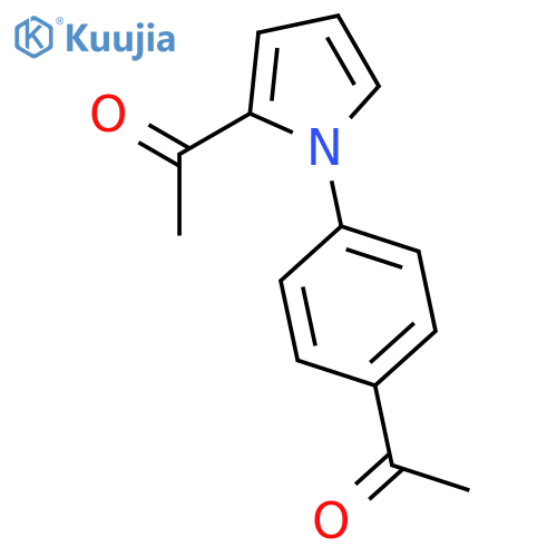 Ethanone, 1-[1-(4-acetylphenyl)-1H-pyrrol-2-yl]- structure