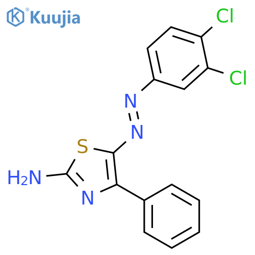 2-Thiazolamine, 5-[(3,4-dichlorophenyl)azo]-4-phenyl- structure