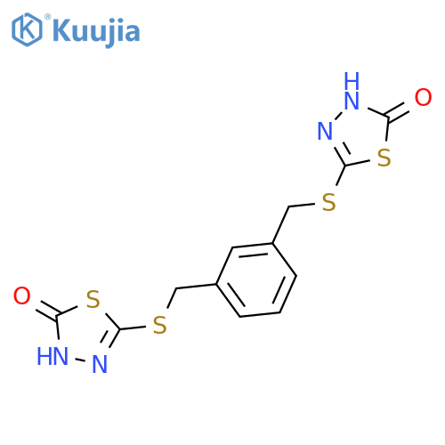 1,3,4-Thiadiazol-2(3H)-one, 5,5'-[1,3-phenylenebis(methylenethio)]bis- structure