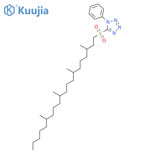 1H-TETRAZOLE, 1-PHENYL-5-[(3,7,11,15-TETRAMETHYLEICOSYL)SULFONYL]- structure