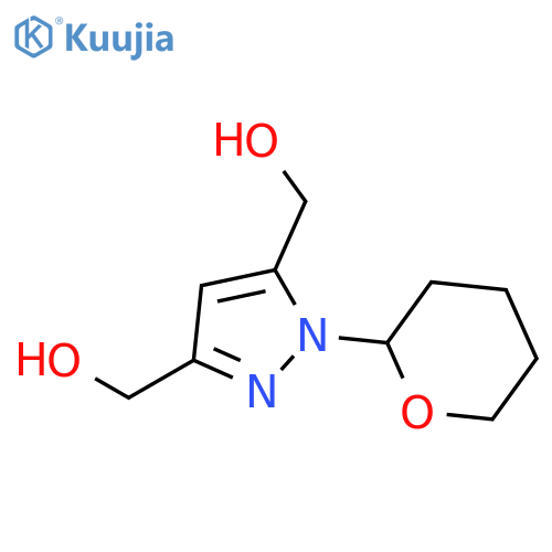 1H-Pyrazole-3,5-dimethanol, 1-(tetrahydro-2H-pyran-2-yl)- structure