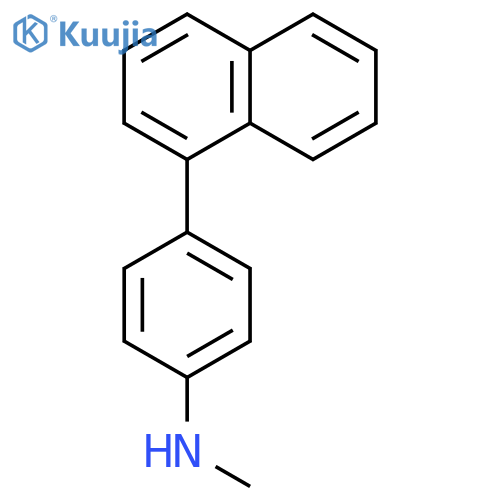 BENZENAMINE, N-METHYL-4-(1-NAPHTHALENYL)- structure