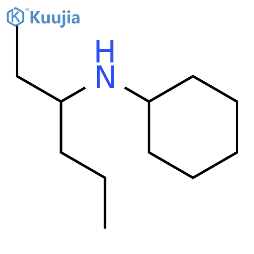Cyclohexanamine, N-(1-ethylbutyl)- structure