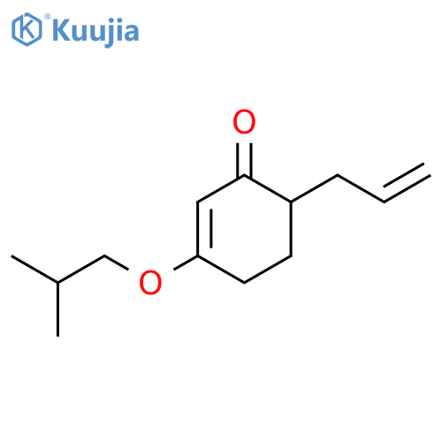2-Cyclohexen-1-one, 3-(2-methylpropoxy)-6-(2-propenyl)- structure