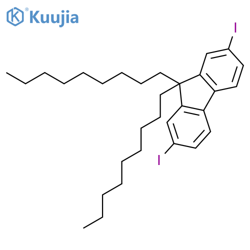 2,7-Diiodo-9,9-dinonyl-9H-fluorene structure