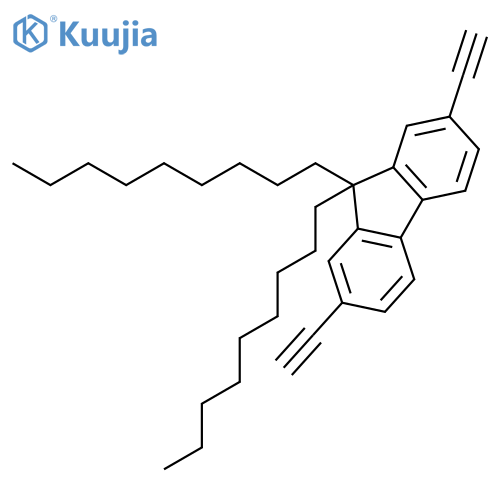 9H-FLUORENE, 2,7-DIETHYNYL-9,9-DINONYL- structure