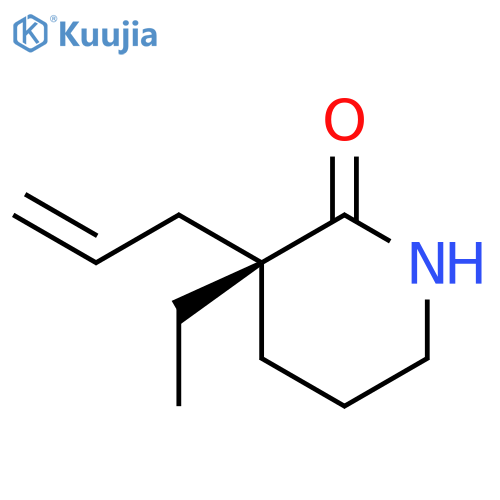 2-Piperidinone, 3-ethyl-3-(2-propenyl)-, (3R)- structure
